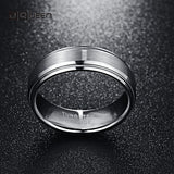 Men's 7mm Tungsten Carbide Ring Matte Finish Wedding Engagement Band Size 6-14