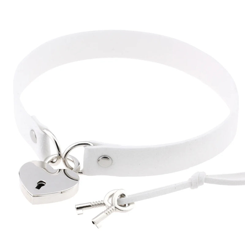 Punk Style Love Lock Necklace Collarbone Neckband