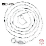 S925 Silver Melon Seed Water Wave Chain Necklace Jewelry