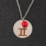Constellations Crystal Necklace For Girl Creative Couple Pendant