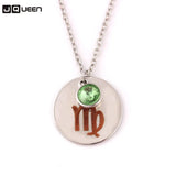 Constellations Crystal Necklace For Girl Creative Couple Pendant