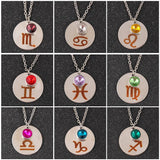 Constellations Crystal Necklace For Girl Creative Couple Pendant