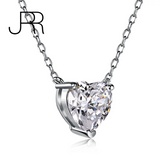 925 Silver Heart Cut Moissanite Wedding Pendent Necklace
