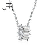 925 Silver Diamond Circle Pendant Necklace