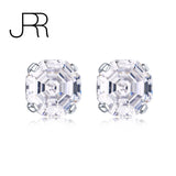 925 Silver 4CT High Carbon Diamond Party Ear Studs Earrings