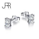 925 Silver 1CT Diamond Colorful Crushed Ear Studs