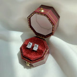 925 Silver 1CT Diamond Colorful Crushed Ear Studs