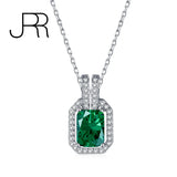 Baguette Necklace S925 Sterling Silver Sapphire Pendant