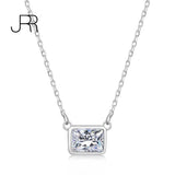 925 Silver Sapphire Pink Gemstone Pendant Necklace for Women Girls