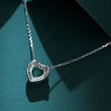 925 Silver Heart Paraiba Tourmaline Pendant Necklace