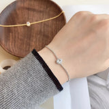 925 Silver 1.5CT Oval Birthday Stone Gemstone Bracelet