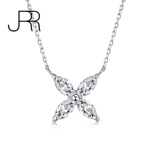 925 Silver Butterfly Necklace with Diamonds Gemstone