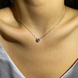 Smile Face 925 Sterling Silver Moissanite Diamond Pendant Necklace