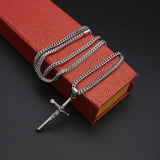 Stainless Steel Cross Necklace for Women - Gift for Men
