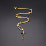 Stainless Steel Cross Necklace for Women - Gift for Men