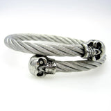 316L Stainless Steel Punk Metal Skull Bracelet