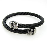 316L Stainless Steel Punk Metal Skull Bracelet