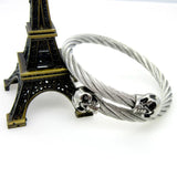 316L Stainless Steel Punk Metal Skull Bracelet