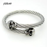 316L Stainless Steel Punk Metal Skull Bracelet