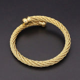 Women's Stainless Steel Cable Cuff Bracelet