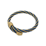 Stainless Steel Wire Twist Open Cuff Bracelet Bangle
