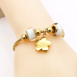 Stainless Steel Armoured Star Cuff Bracelet