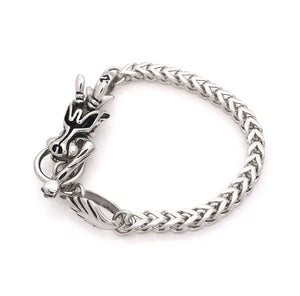 Dragon Biker Bracelet Bangle Stainless Steel Gothic Punk Jewelry