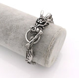 Dragon Biker Bracelet Bangle Stainless Steel Gothic Punk Jewelry