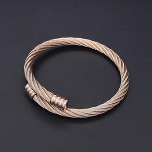 Arrival Women Bracelet Rose Stainless Steel Cuff Bangle