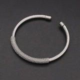 3Pcs Set Stainless Steel Braided Wire Bangle Bracelet