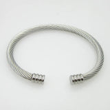 Girl's Stainless Steel Cuff Bracelet Gold&Silver Plated