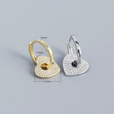 JShine 925 Silver Drop Earring Big Heart CZ Crystal Pave Fine Ear Jewelry