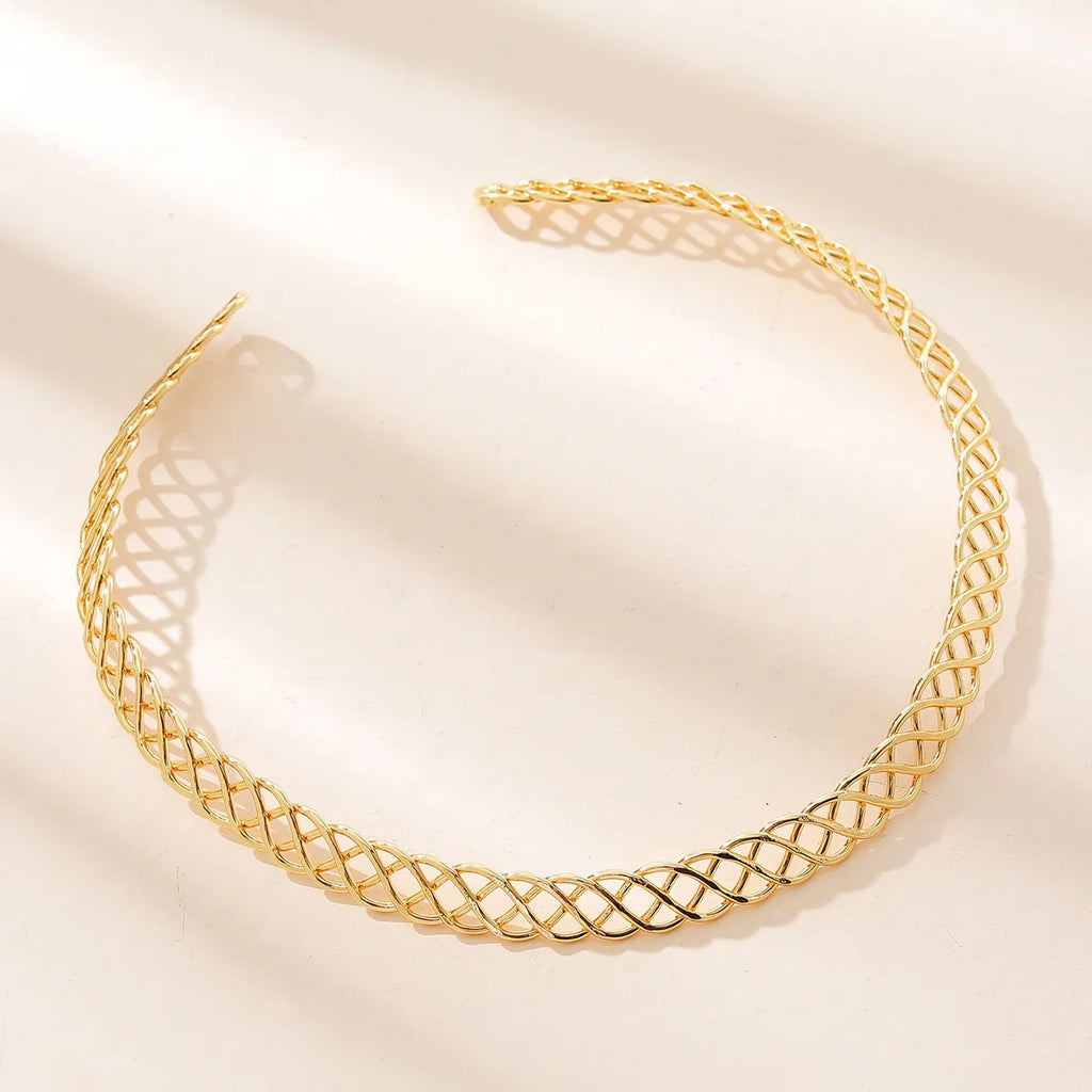 JShine Minimalist Copper Hollowed Out CHOKER Torques Necklace