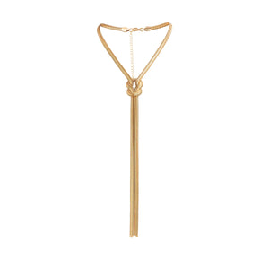 Adjustable Chunky Snake Chain Necklace Vintage Grunge Sexy Chest Jewelry