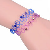 Boho Crystal Beads Stretch Charm Bracelet Female Jewelry