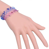 Crystal Beads Stretch Charm Bracelet Female Jewelry