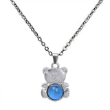 Temperature Changing Bear Pendant Necklace