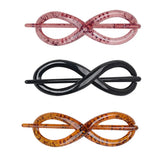 8 Shape Resin Hair Clip Set for Women, Spray Painting Hairpins Barrettes
