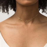 316L Stainless Steel Moon Necklace For Women Dainty Choker Pendant