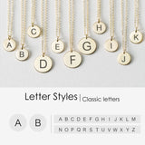JUJIE Stainless Steel Letter Pendant Necklaces For Women Choker Chain Necklace