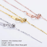 Stainless Steel Geometric Symbol Anklets Leg Jewelry