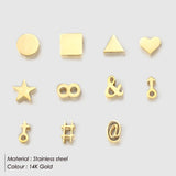Stainless Steel Geometric Symbol Anklets Leg Jewelry