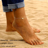 Stainless Steel Geometric Symbol Anklets Leg Jewelry