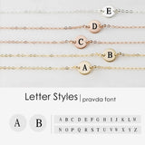 JUJIE Engraved Alphabet Bracelet 316L Stainless Steel Charm Bracelet