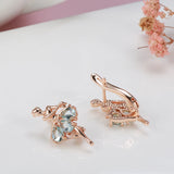 Zircon Dancing Women Earrings Wedding Party Accessories