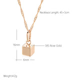 Geometric Pendant Necklace 585 Women Long Chain Jewelry