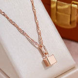 Geometric Pendant Necklace 585 Women Long Chain Jewelry
