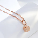 Geometric Pendant Necklace 585 Women Long Chain Jewelry