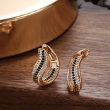 Geometric Zircon Women's Drop Earrings 585