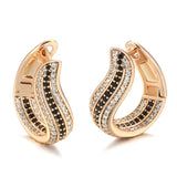 Geometric Zircon Women's Drop Earrings 585